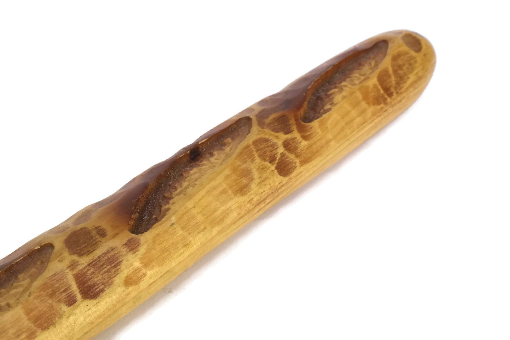 Vintage Wood French Baguette Bread Knife