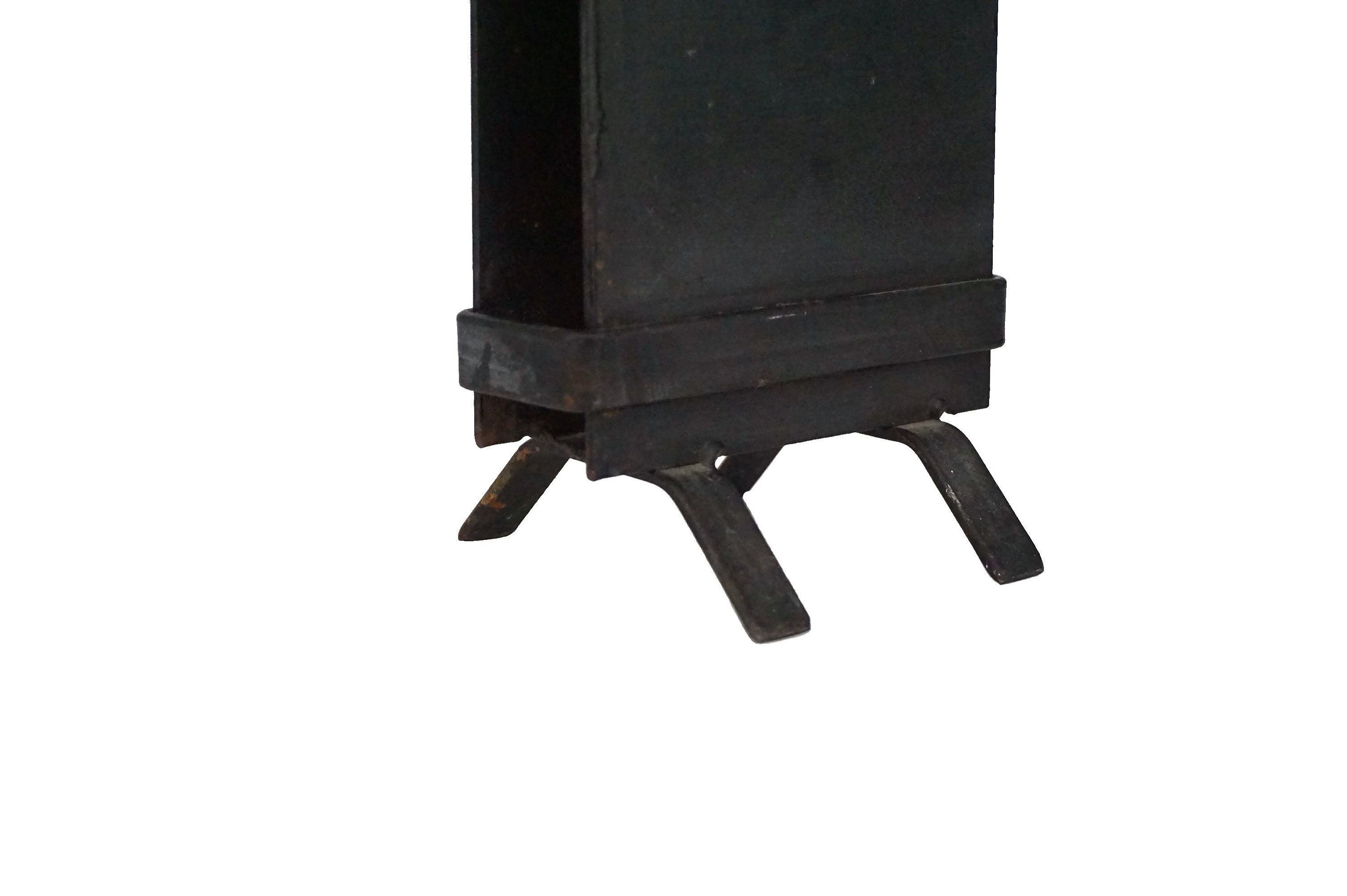 Fireplace Matchstick Box Holder and Cover with Brass Horse Head Decor