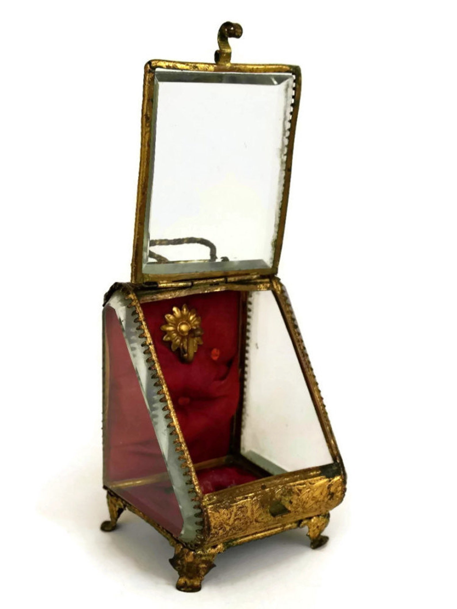 Antique Pocket Watch Display Case. French Jewelry Casket. Etsy