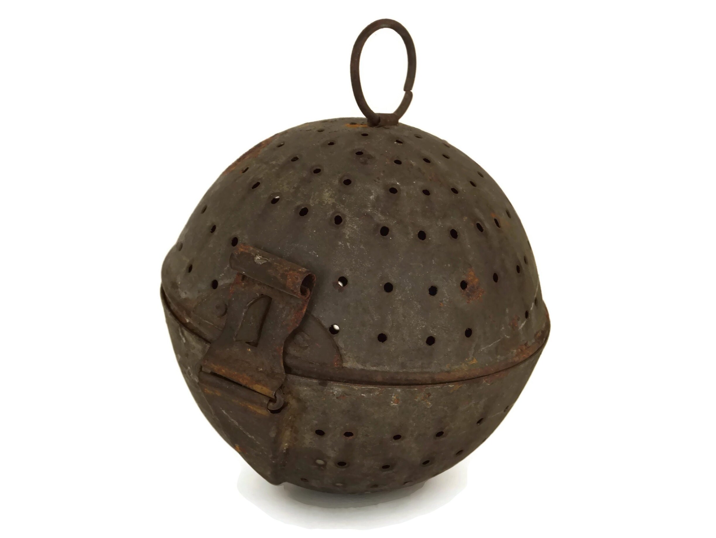 French Antique Rice Boiler Cooking Ball, Metal Tea Leaves and Herbs