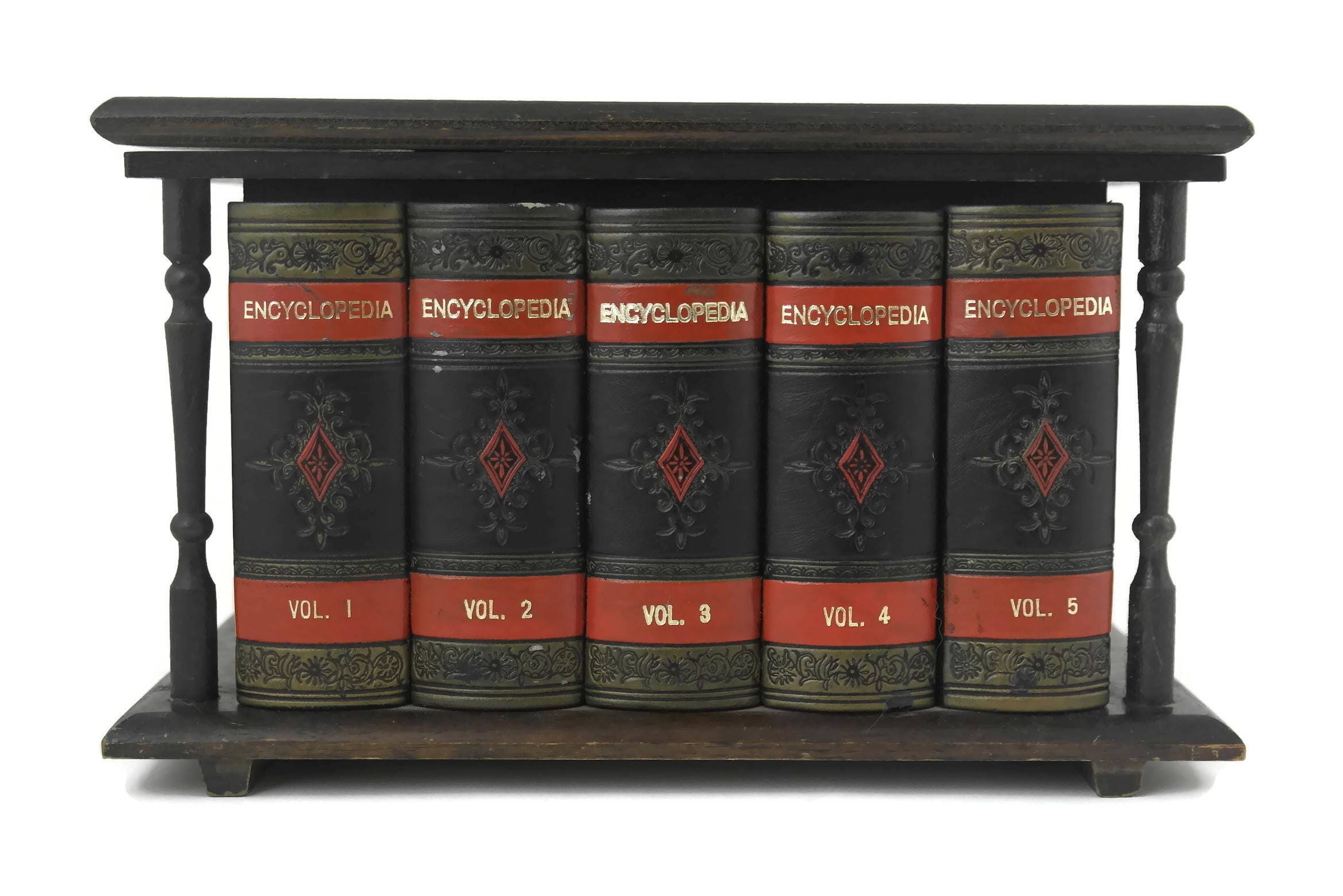 Vintage Secret Book Box. Hidden Encyclopedia Book Safe. Secret Storage