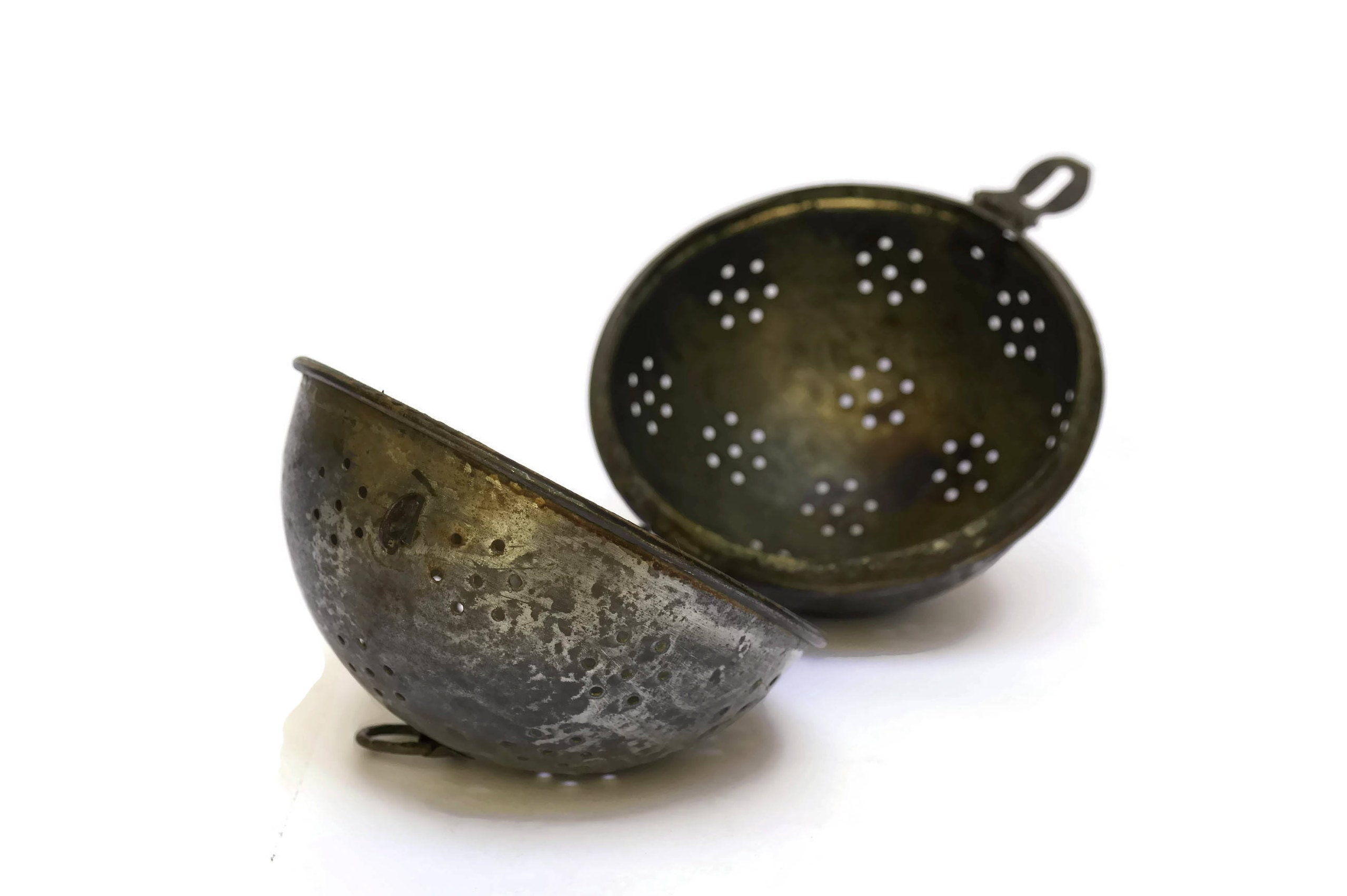 French Antique Rice Boiler Cooking Ball. Metal Tea Leaves and Herbs