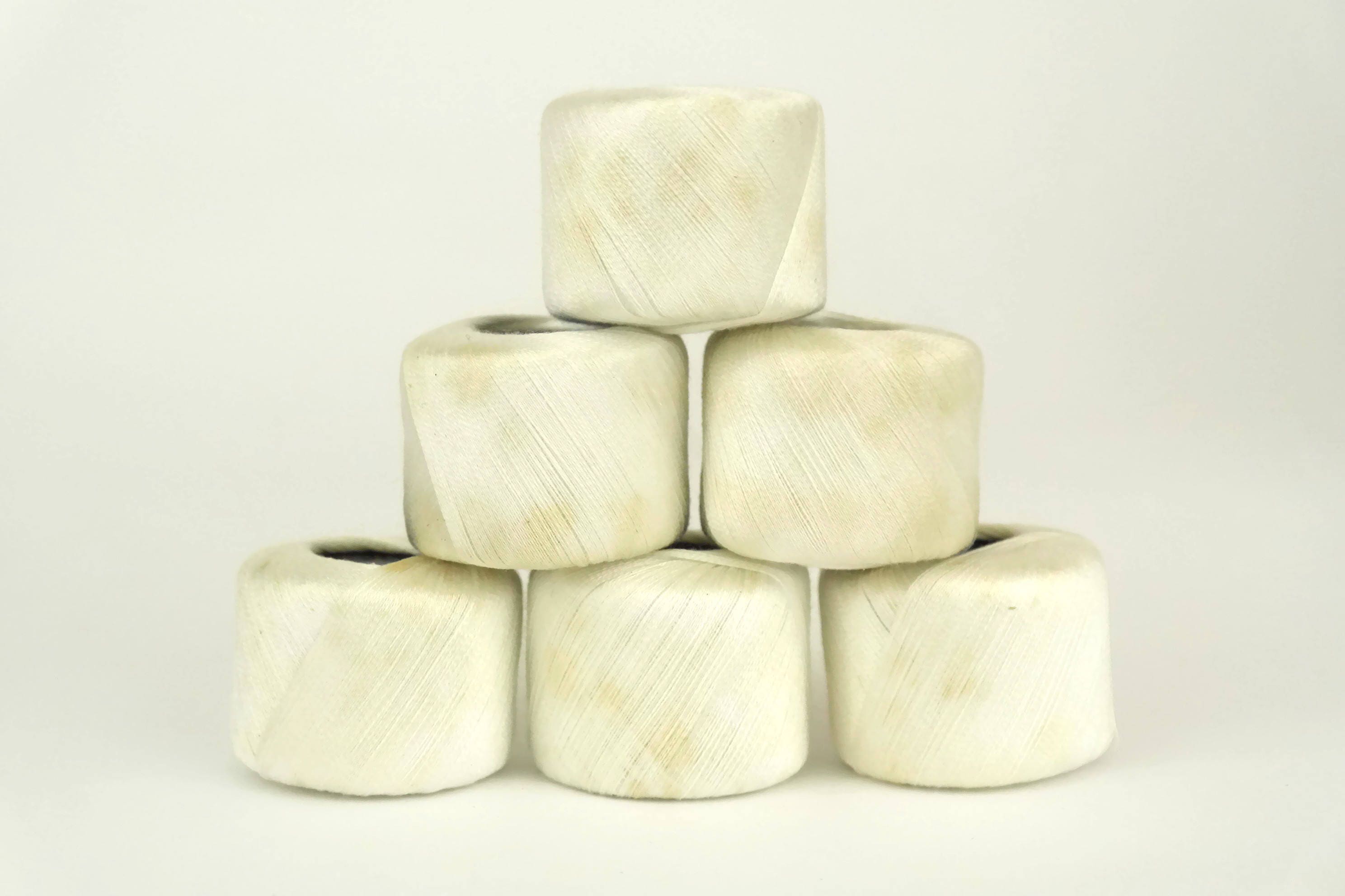 Antique French Sewing Thread. Box Set of 12 White Cotton Thiriez and