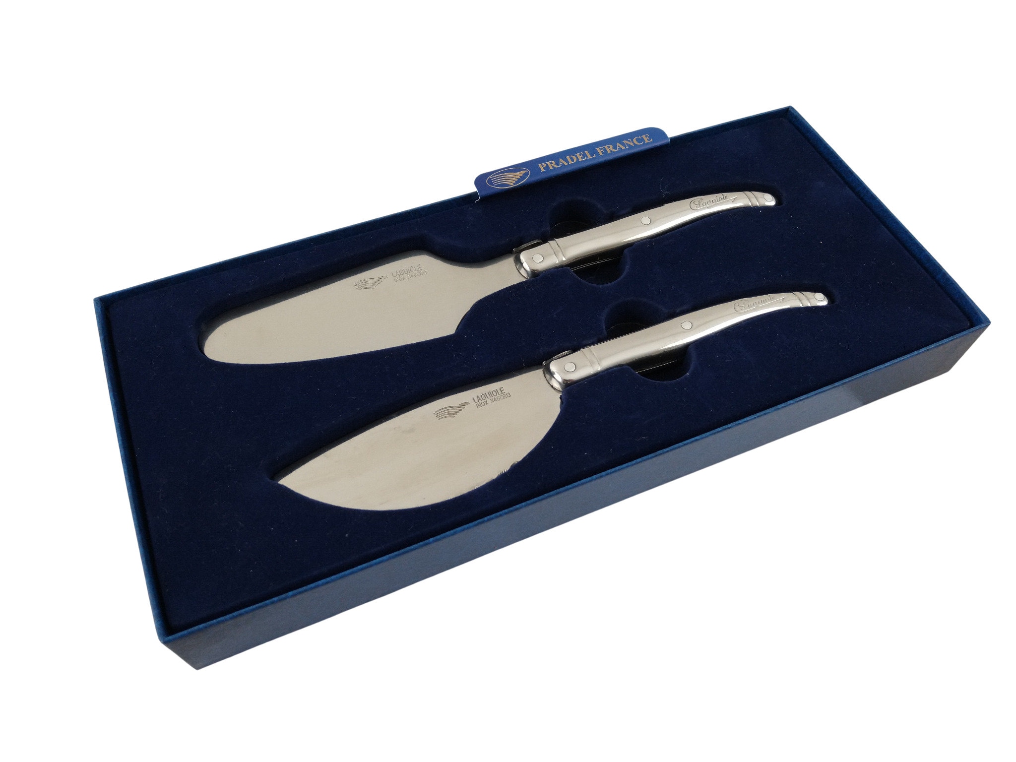 Laguiole Pizza Cutter Knife and Lifter, Vintage French Serving Ware and