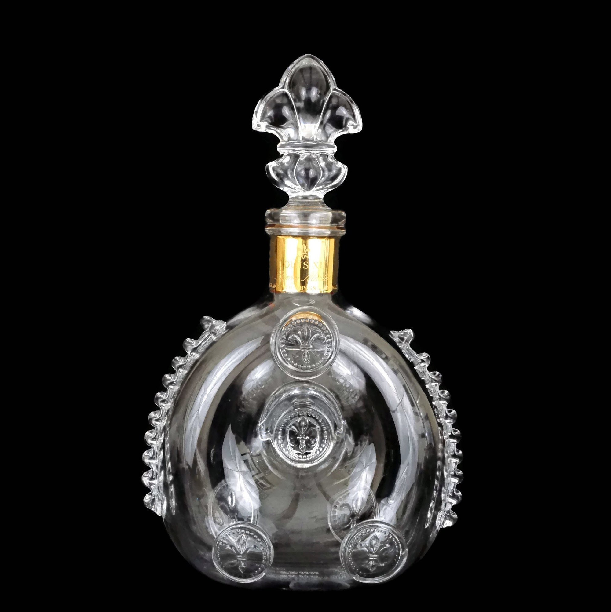 Baccarat Crystal Cognac Decanter for Remy Martin Louis XIII, Vintage French  Bottle with Fleur de Lys Stopper, Collectible Glass & Bar Decor