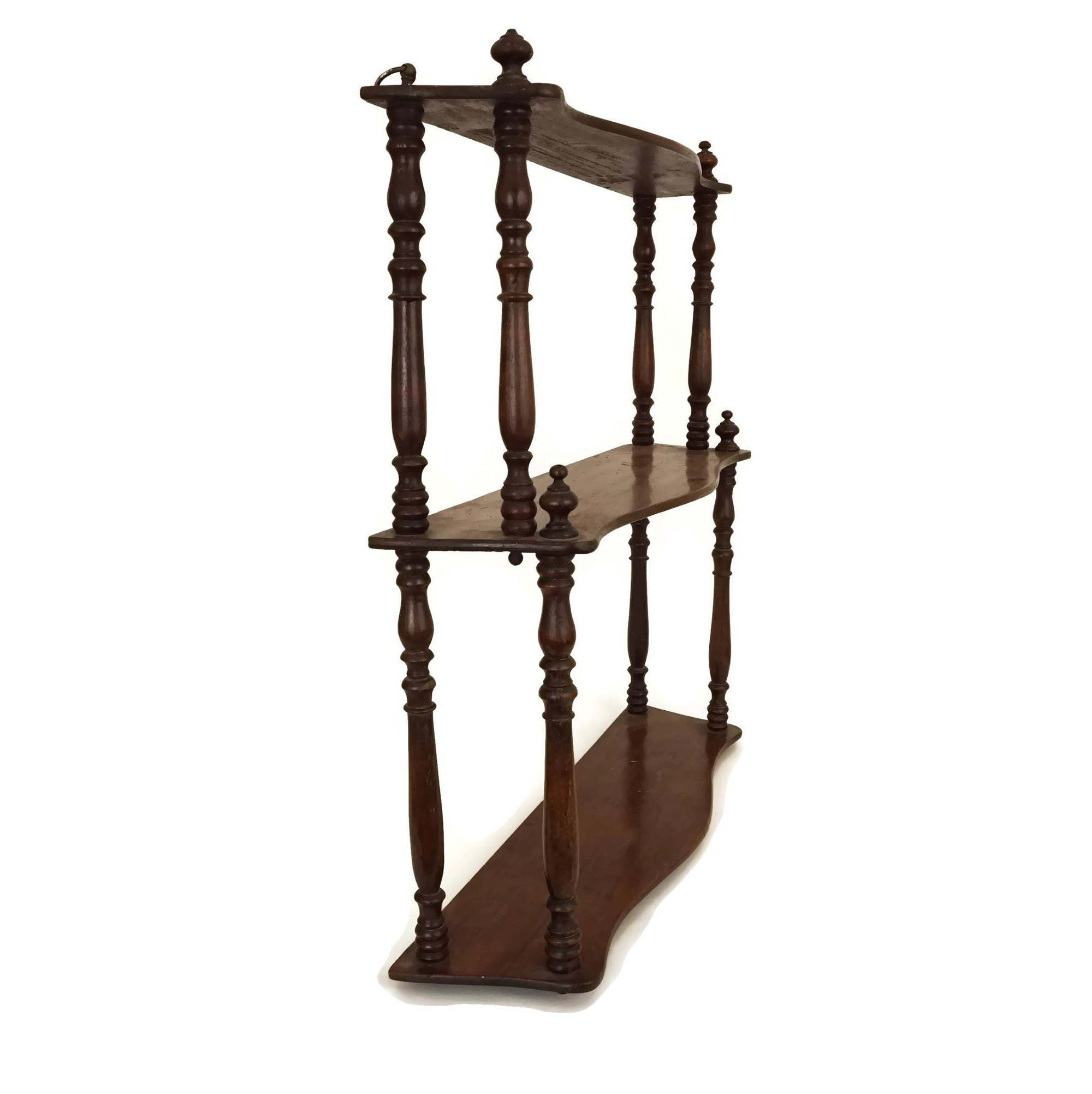 Antique Wood Wall Hanging Shelf
