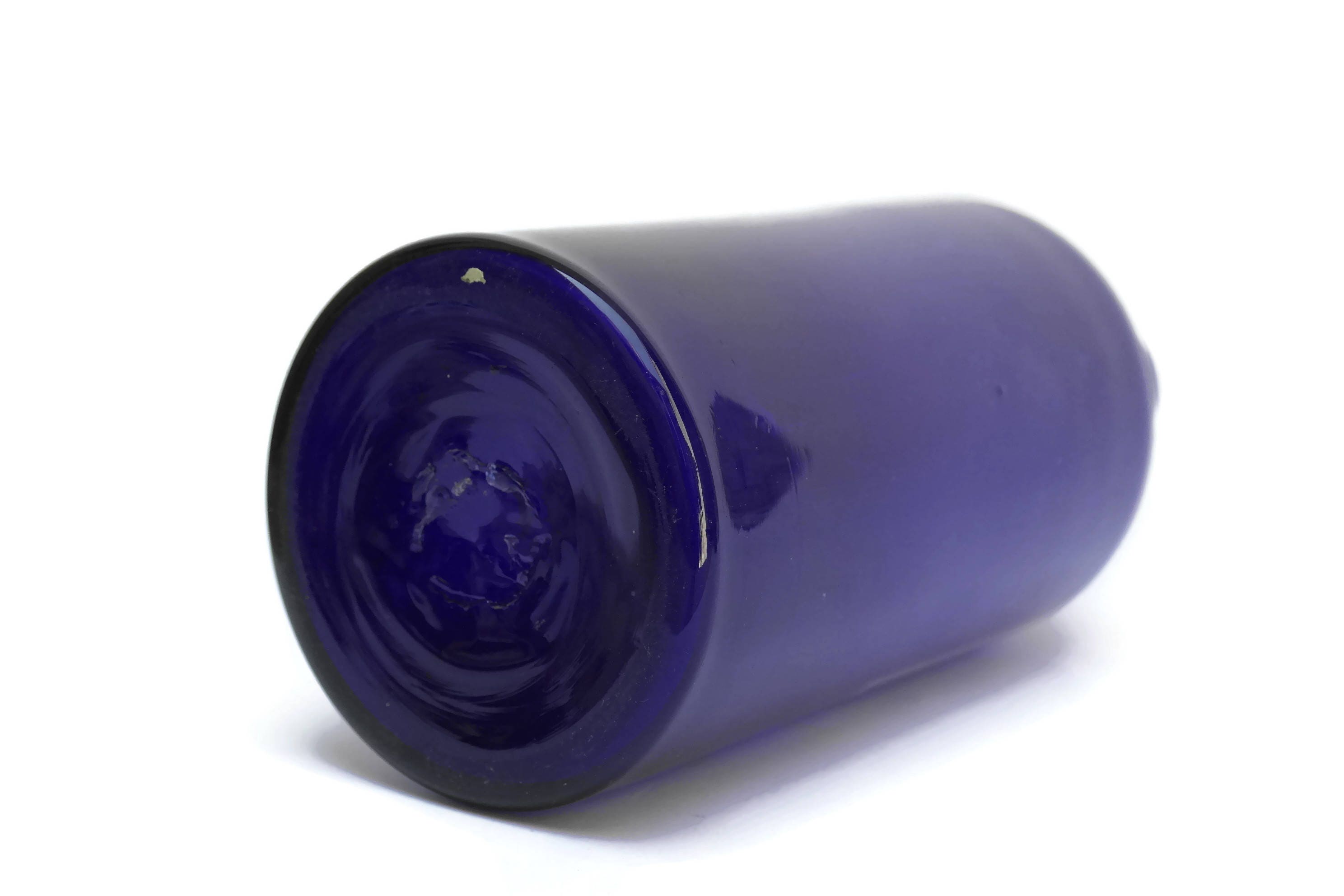 Antique Cobalt Blue Glass Apothecary Jar.