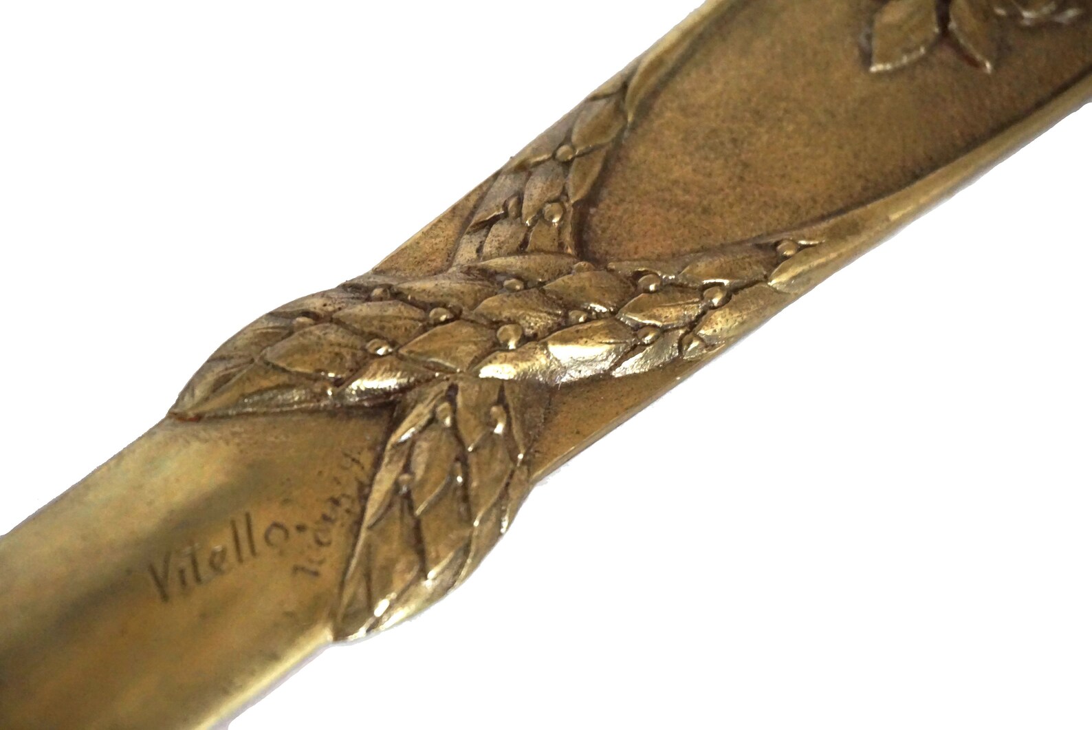 Antique Bronze Letter Opener Paper Knife With French Roses and Etsy