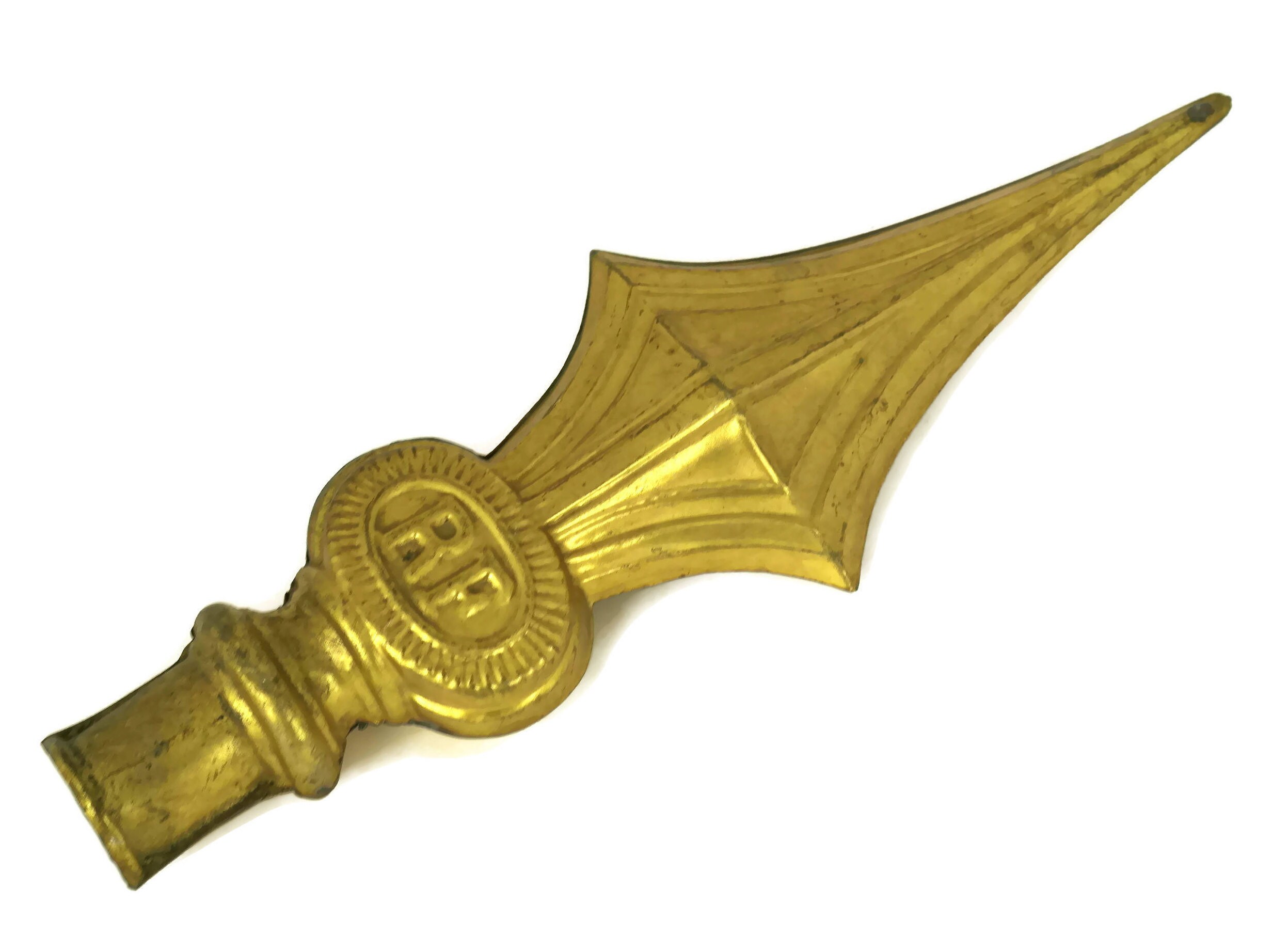 French Antique Military Flag Pole Finial