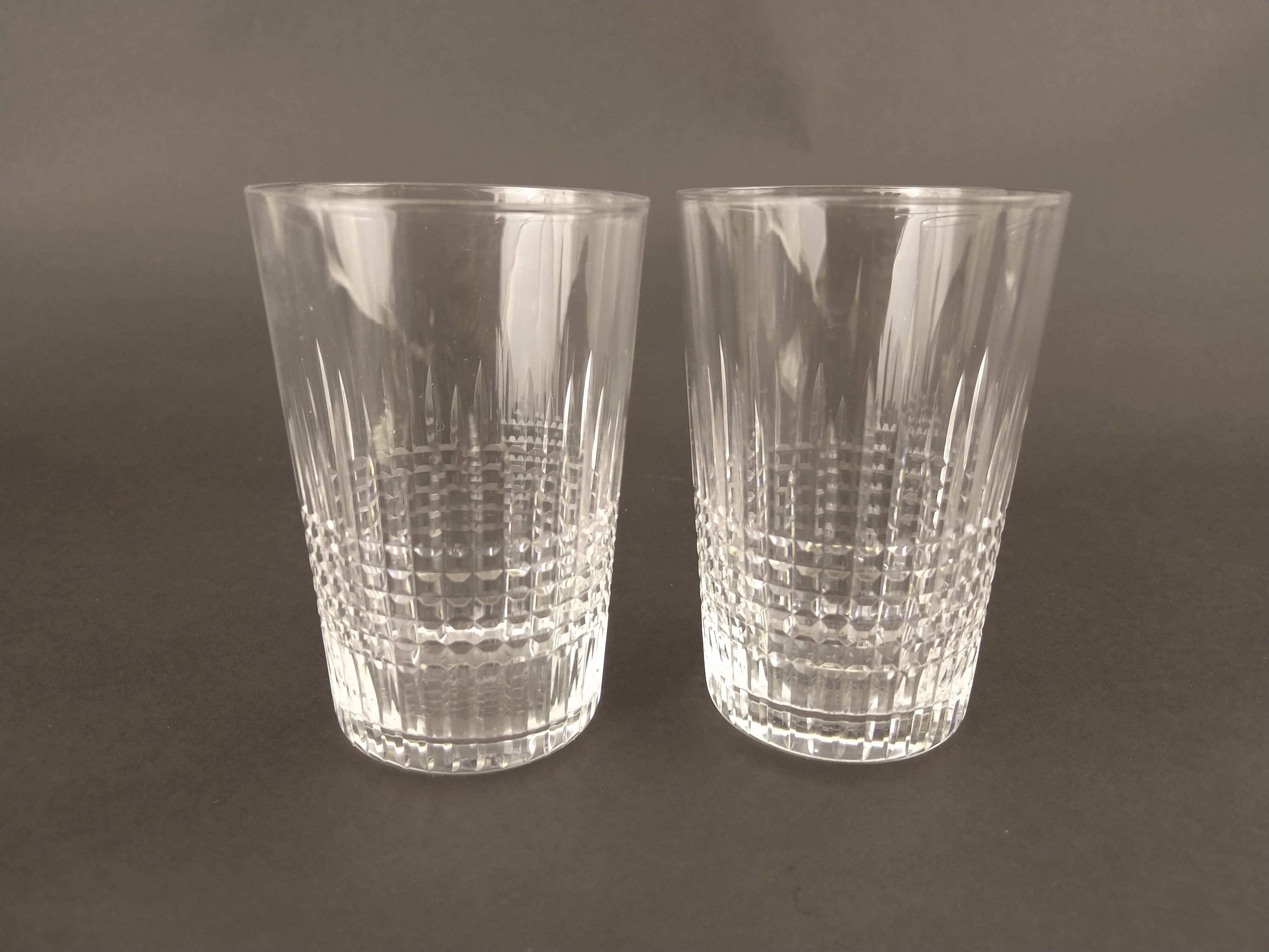 Vintage Baccarat Nancy Crystal Water Goblets, Set of 6, Hand Cut French