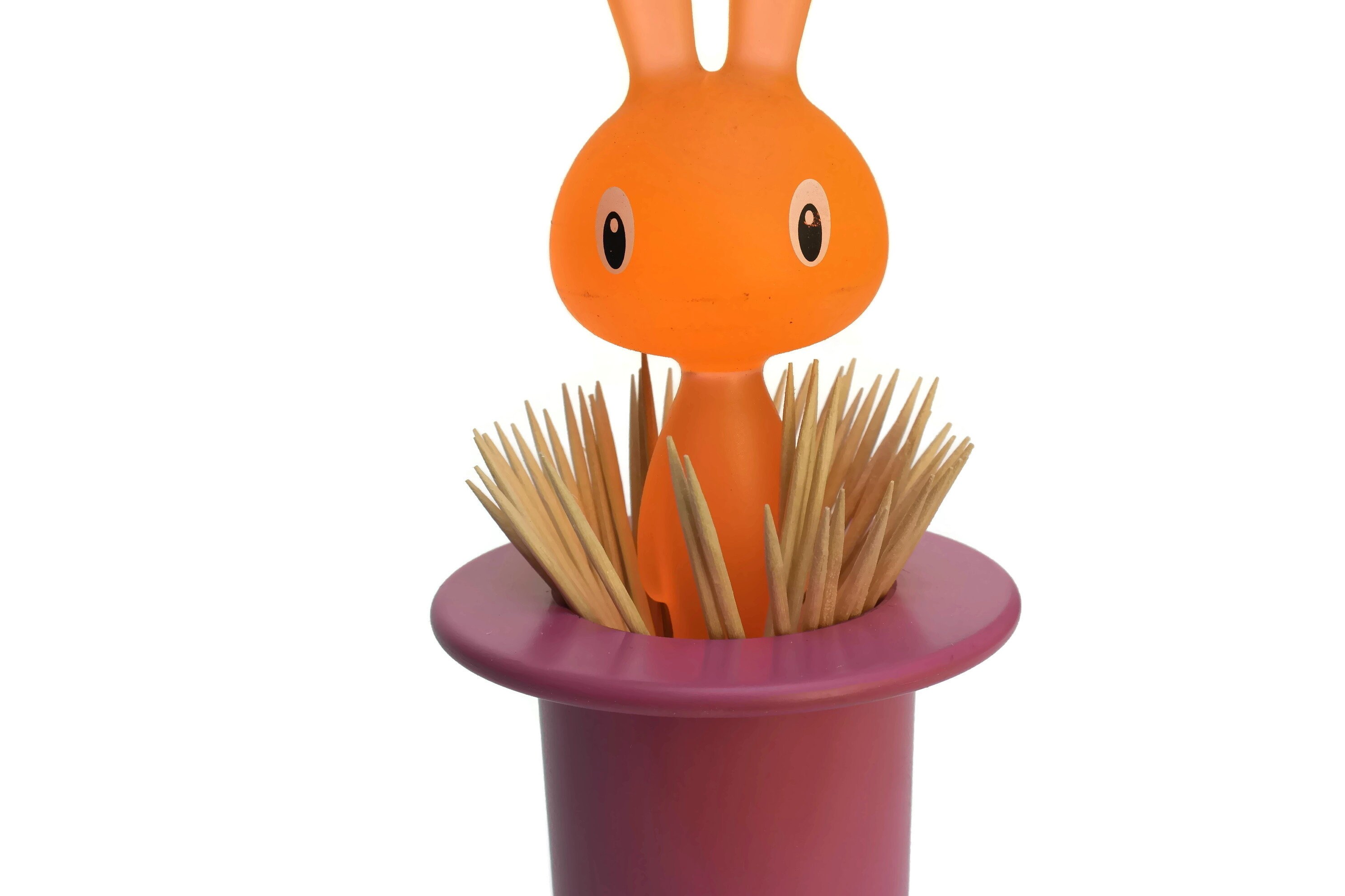 Pink Alessi Magic Bunny Toothpick Holder.