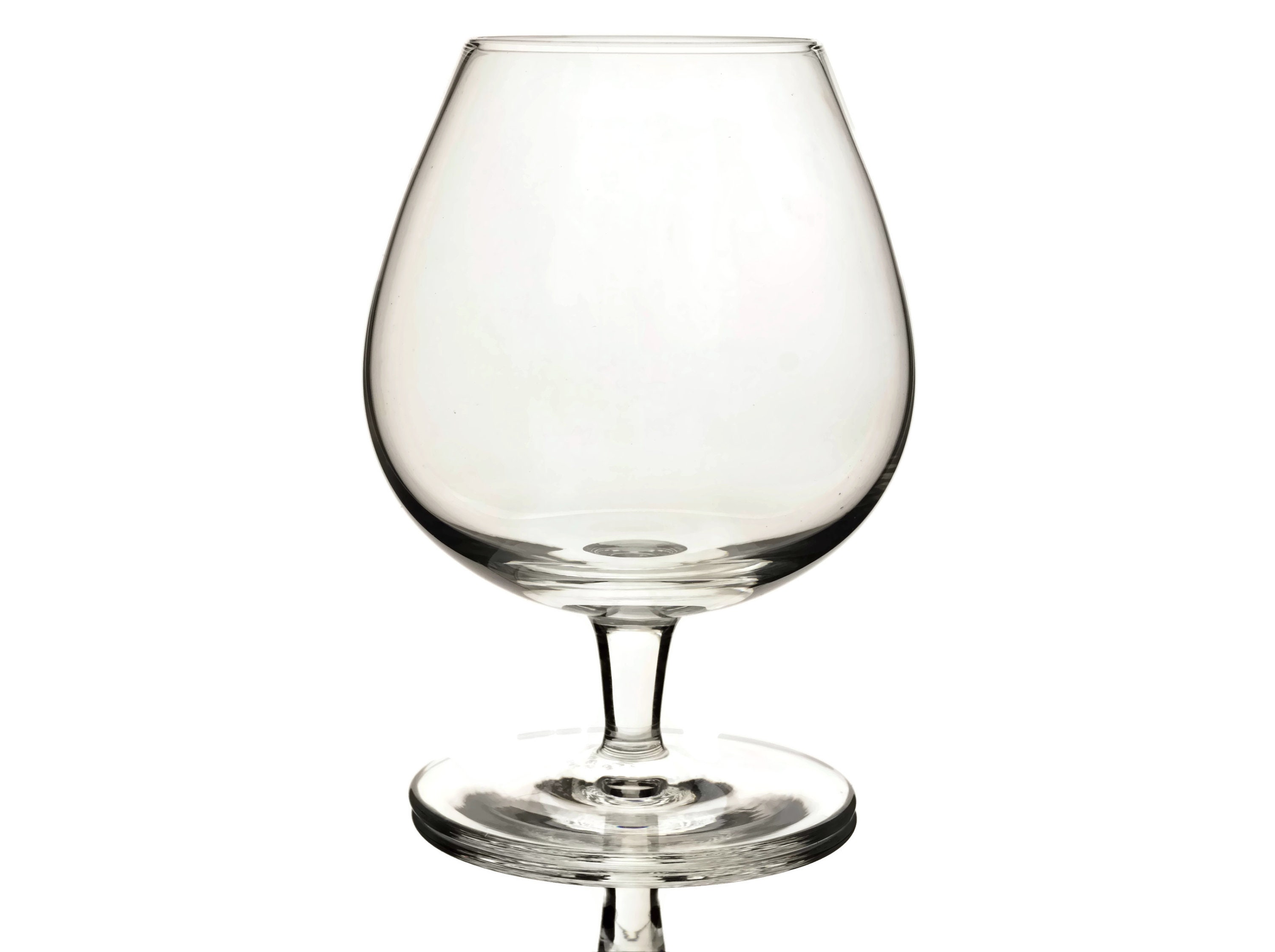 Sevres Crystal Cognac Glasses, Pair Brandy Balloon Snifter Glass, Gifts