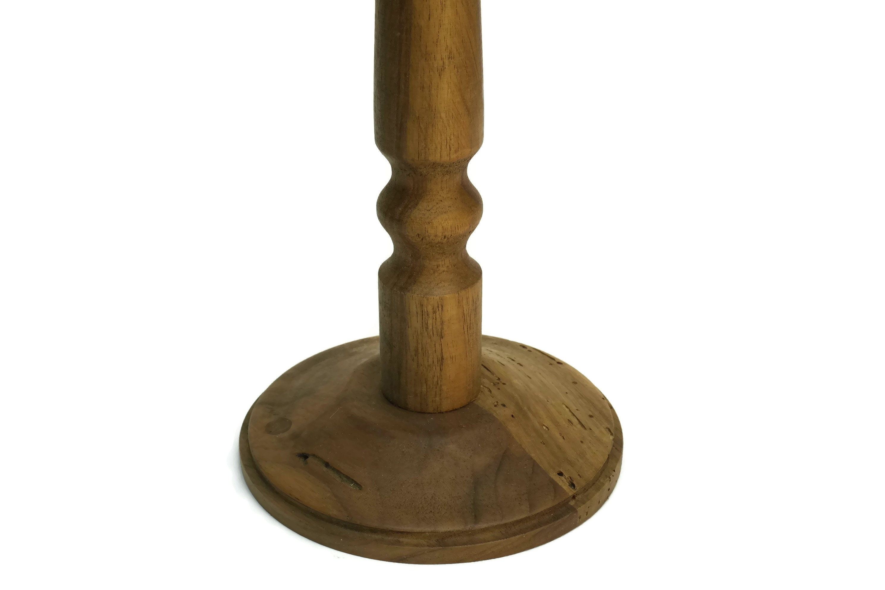 French Vintage Hat Display Stand. Vintage Walnut Wood Hat Stand.