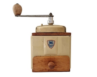 Peugeot Freres Coffee Mill Grinder, French Rustic Kitchen Decor