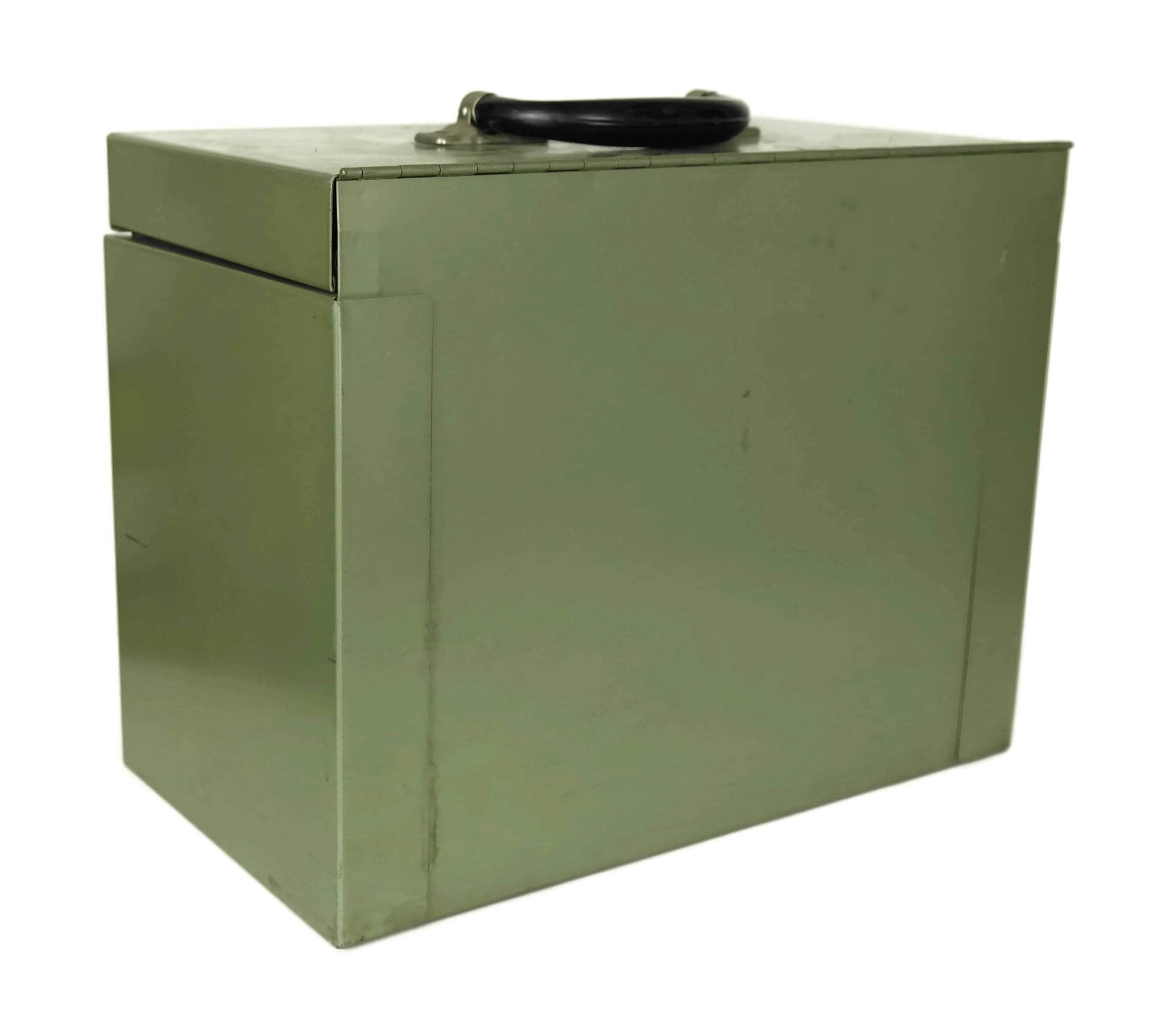 Metal File Box. Document Storage Safe. Portable Suspension File Case