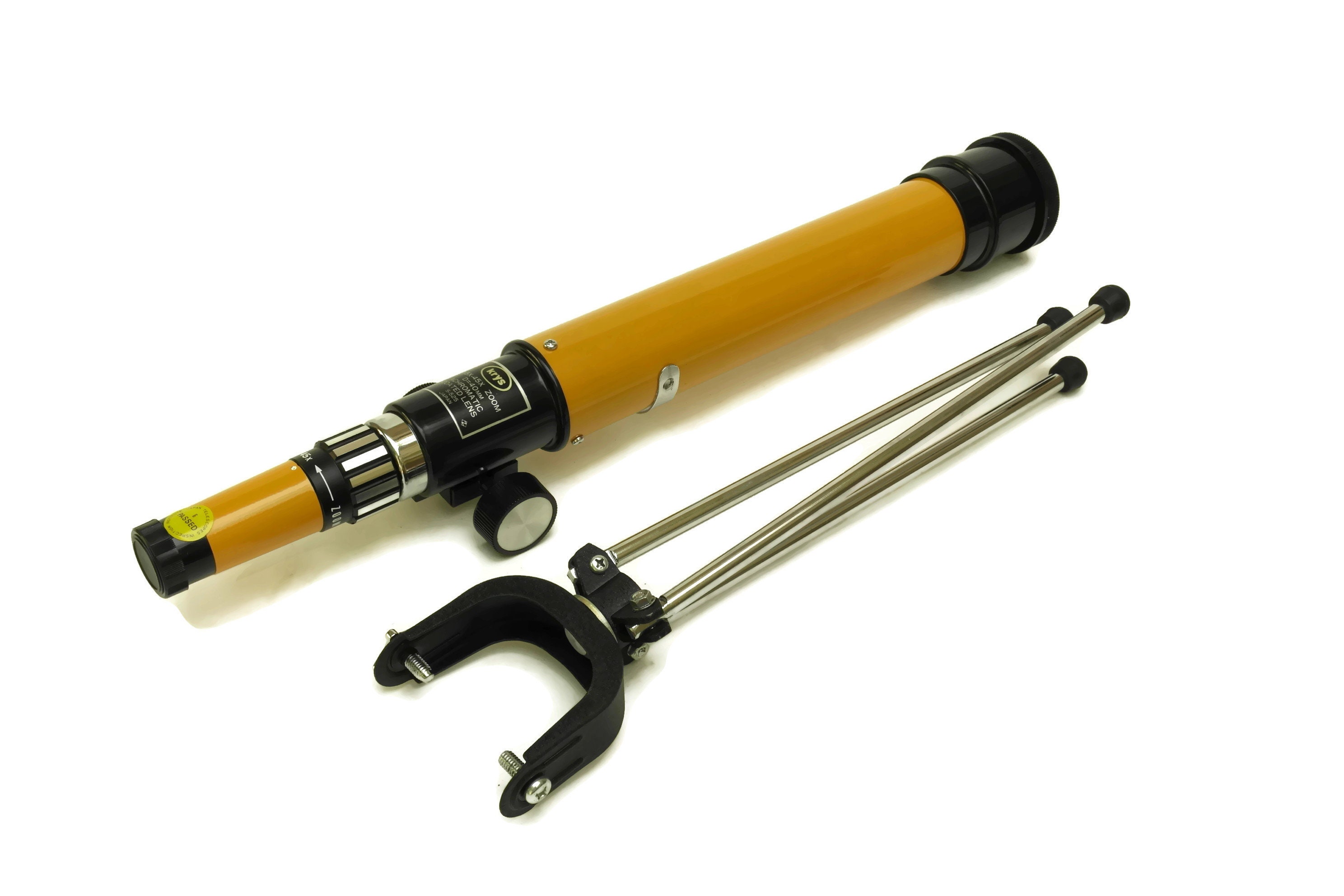 Krys Vintage Telescope Made in Japan. 1970s Orange Astronomical Telescope with Tripod. Kids Room