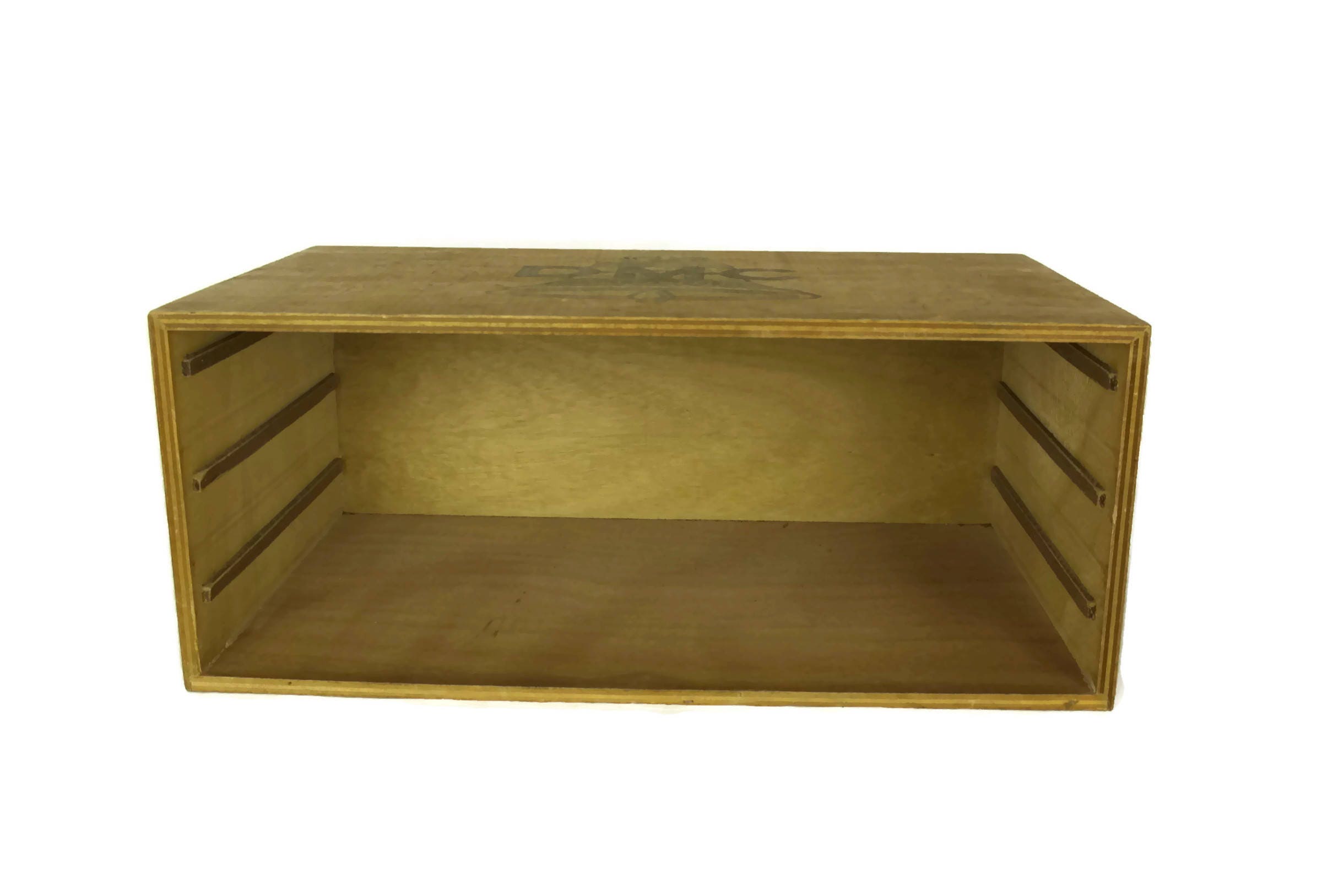 Vintage DMC Floss Storage Box. Wooden Store Display. French Embroidery