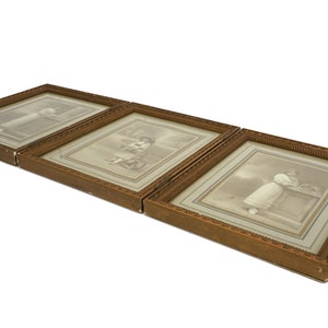 Edwardian folding Triptych Photo Frame