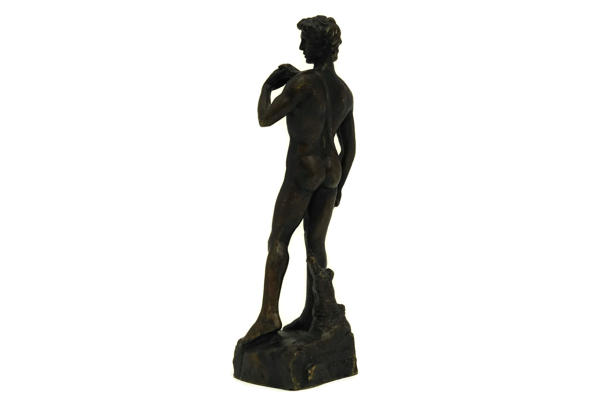 David of Michelangelo Bronze Statuette. Reproduction Bronze Figurine