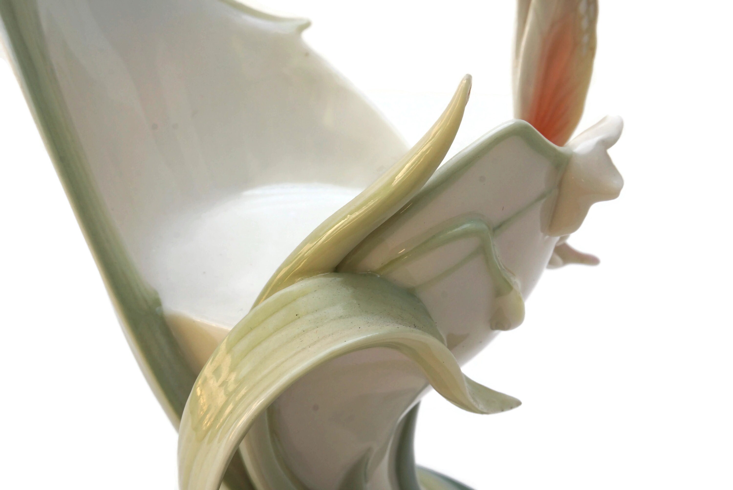 Franz Porcelain Tealight Candle Holder, Vintage Majolica Butterfly