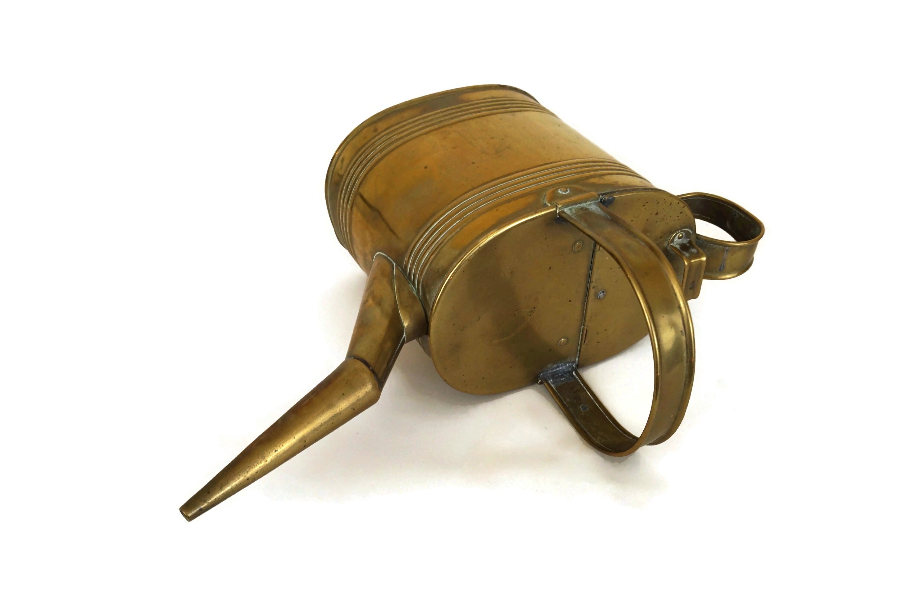 Antique Edwardian Brass Watering Can