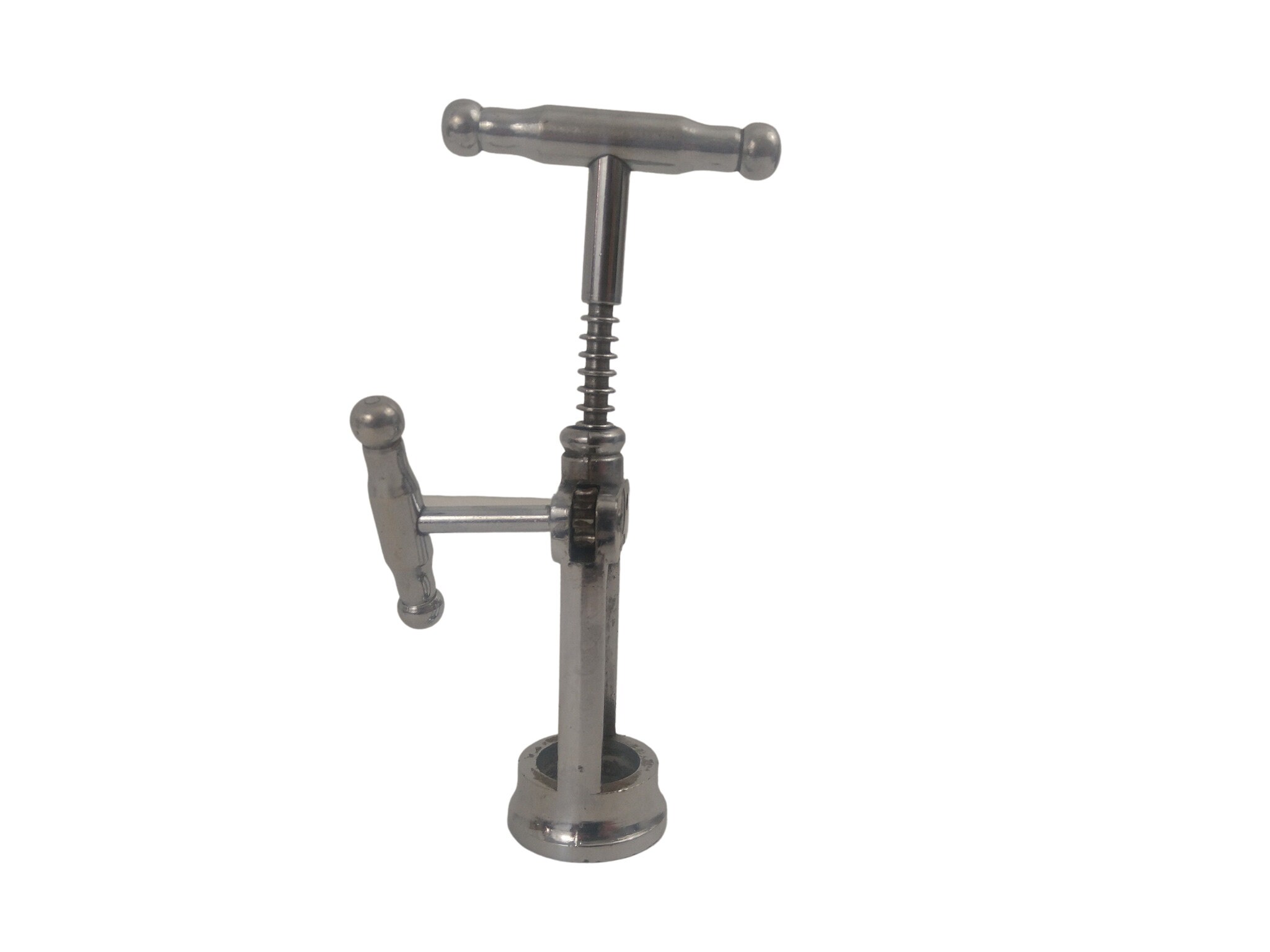 Antique French Rack and Pinion Corkscrew, King Screw by JB, Collectible