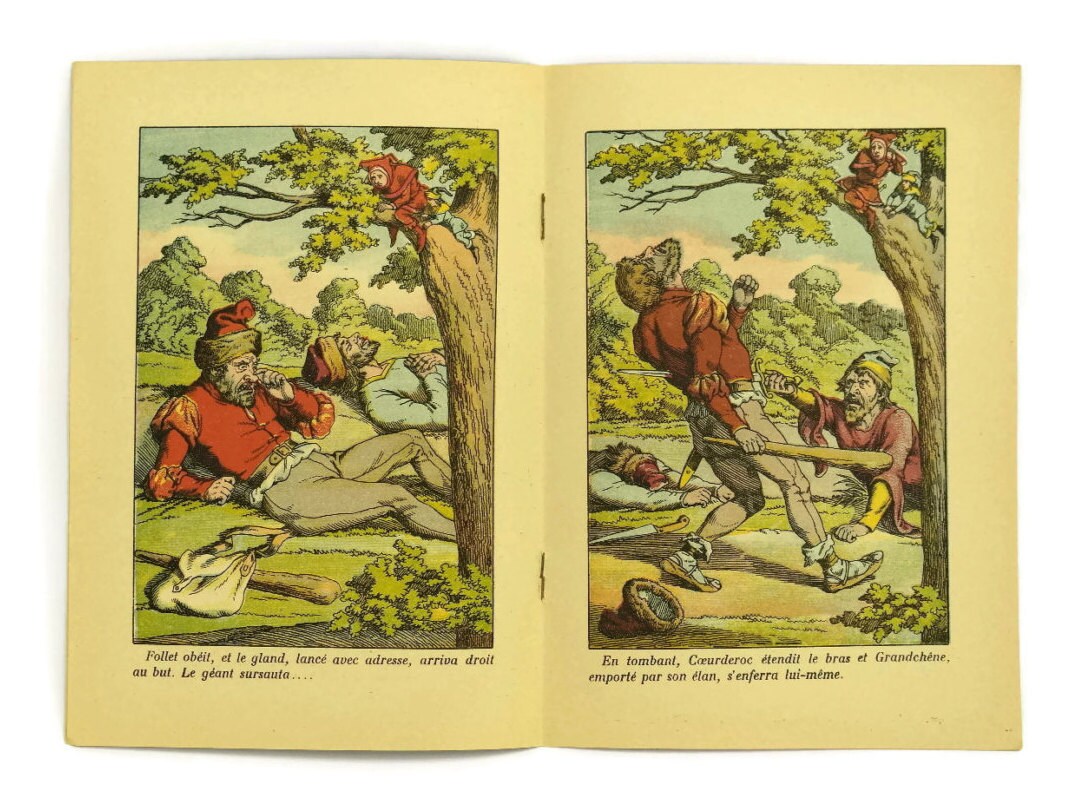 French Antique Children's Story Book. French book with Pellerin Epinal