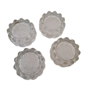 French Antique Glass Furniture Coasters