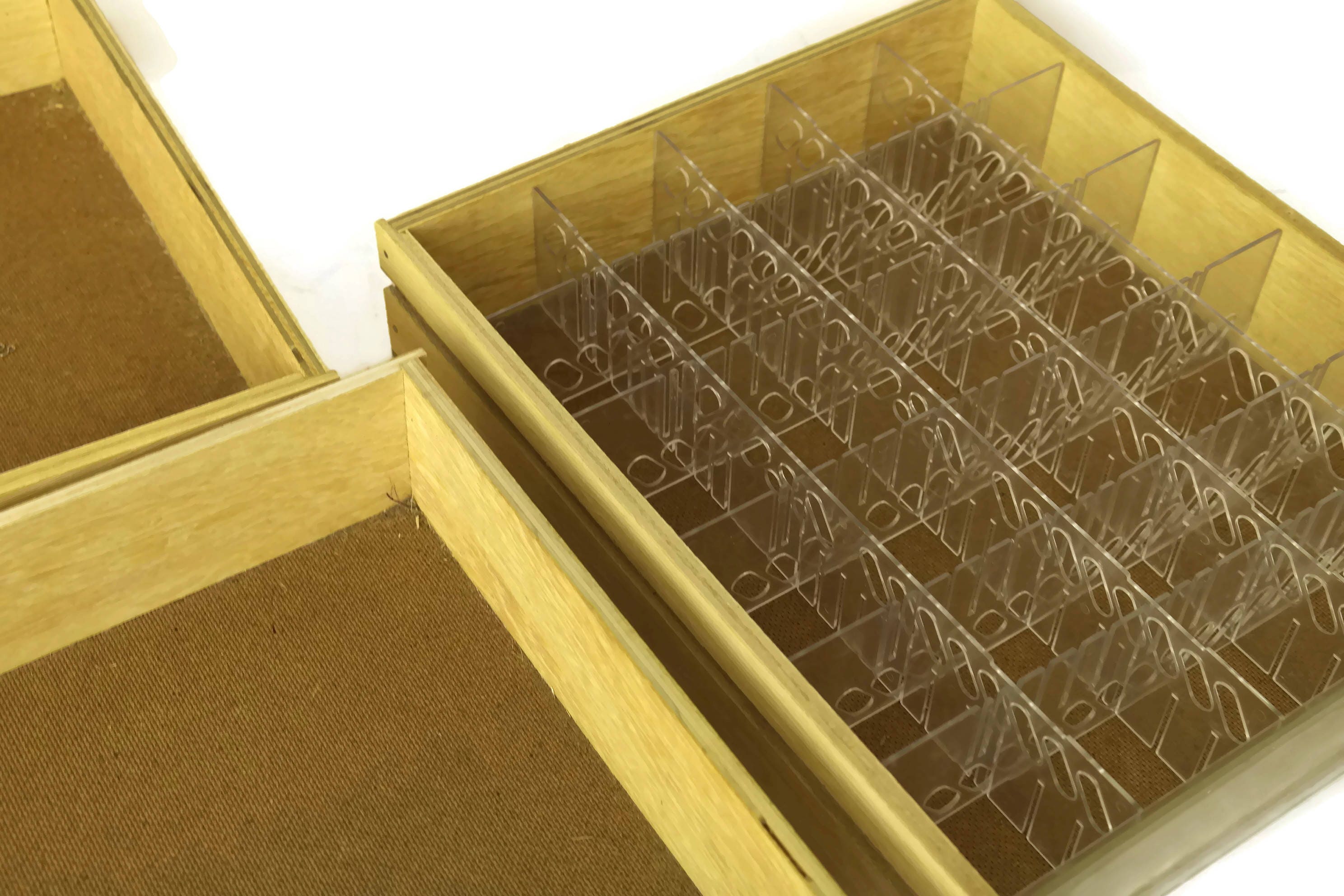 Craft Room Decor. Vintage DMC Floss Storage Box. Wooden Store Display