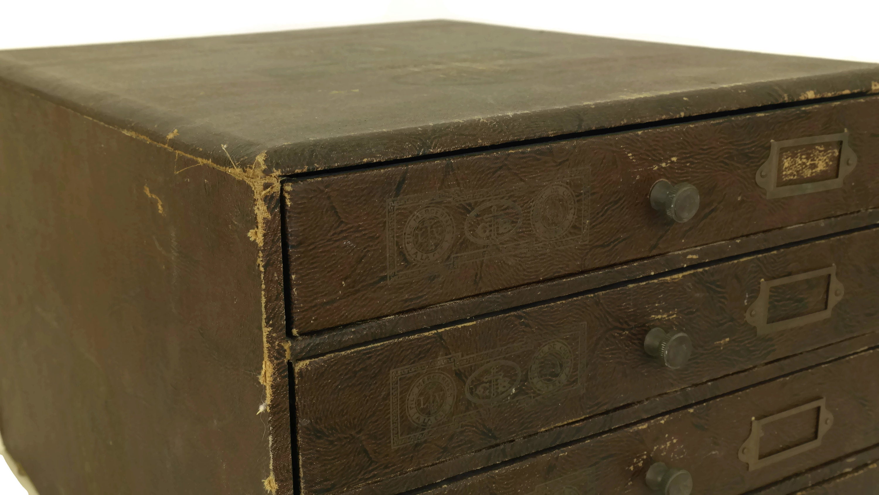 Antique Sewing Thread Box, French Embroidery Floss Storage