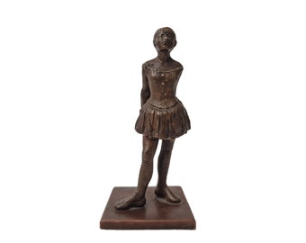 Bronze Degas Ballet Dancer Figurine, Reproduction Statuette