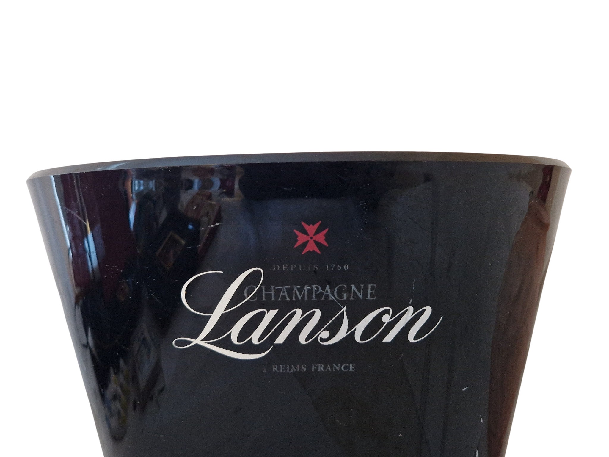 French Lanson Champagne Ice Bucket Chiller, Champagne Bath Cooler