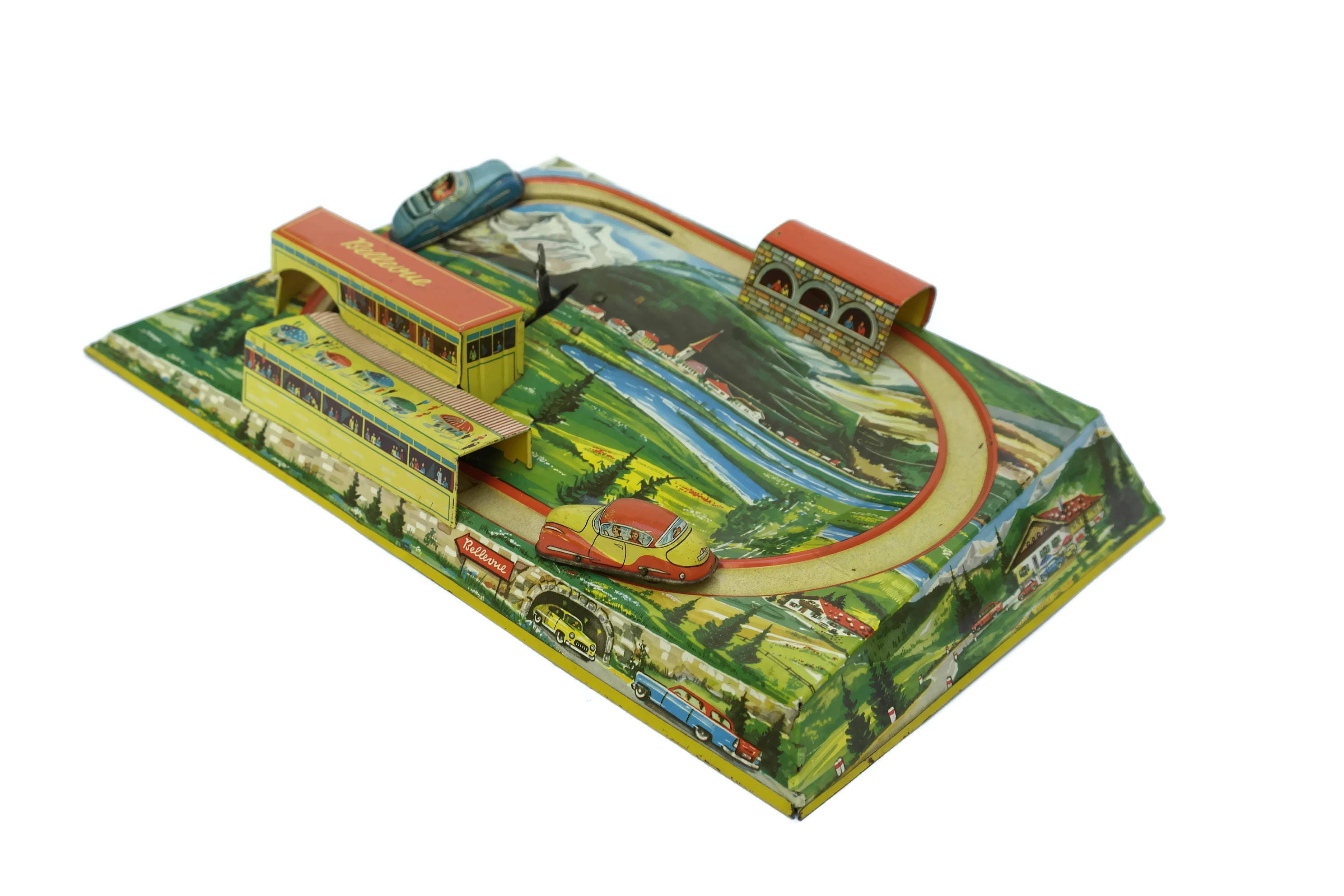 RESERVED for Rui. French Vintage Bellevue Tin Toy Car RESERVED for Rui. French Vintage Bellevue Tin Toy Car