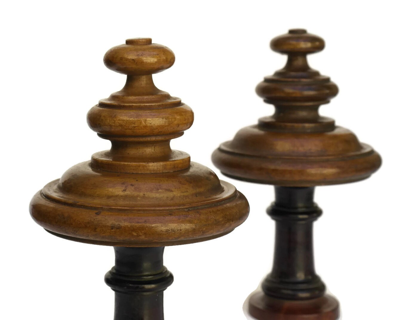 Pair of Wooden French Finials