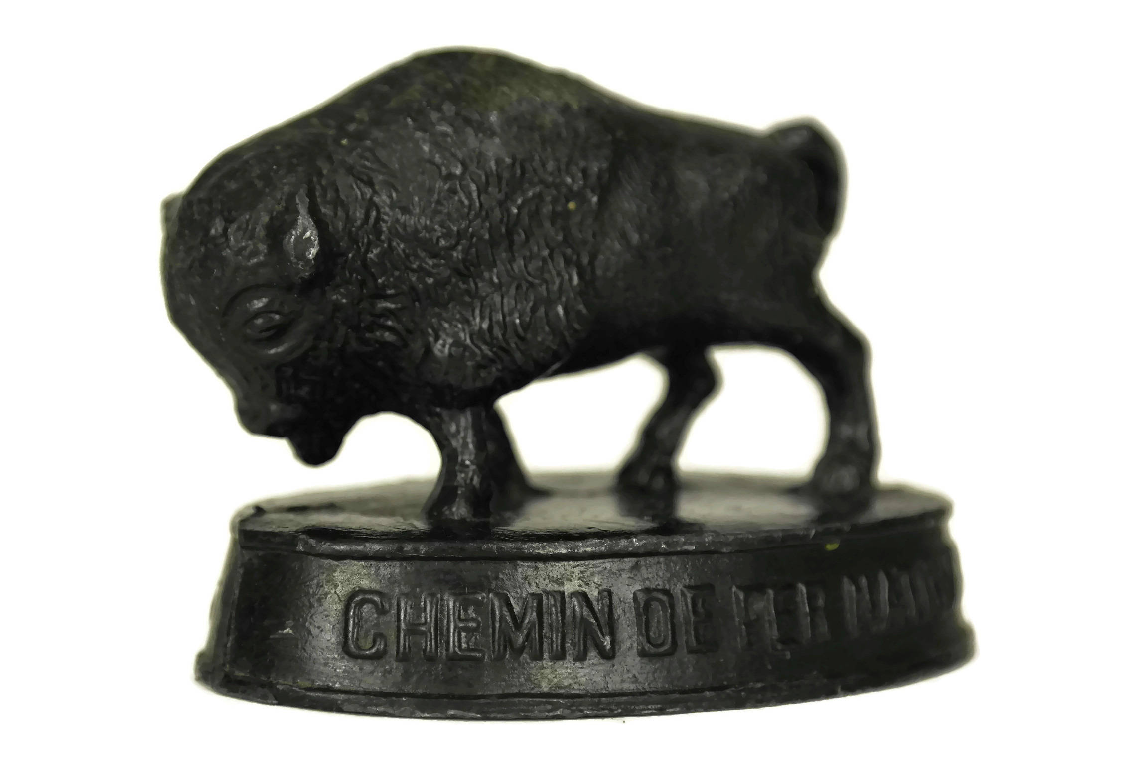 Bison Figurine Statuette. Animal Paperweight. Canadian National