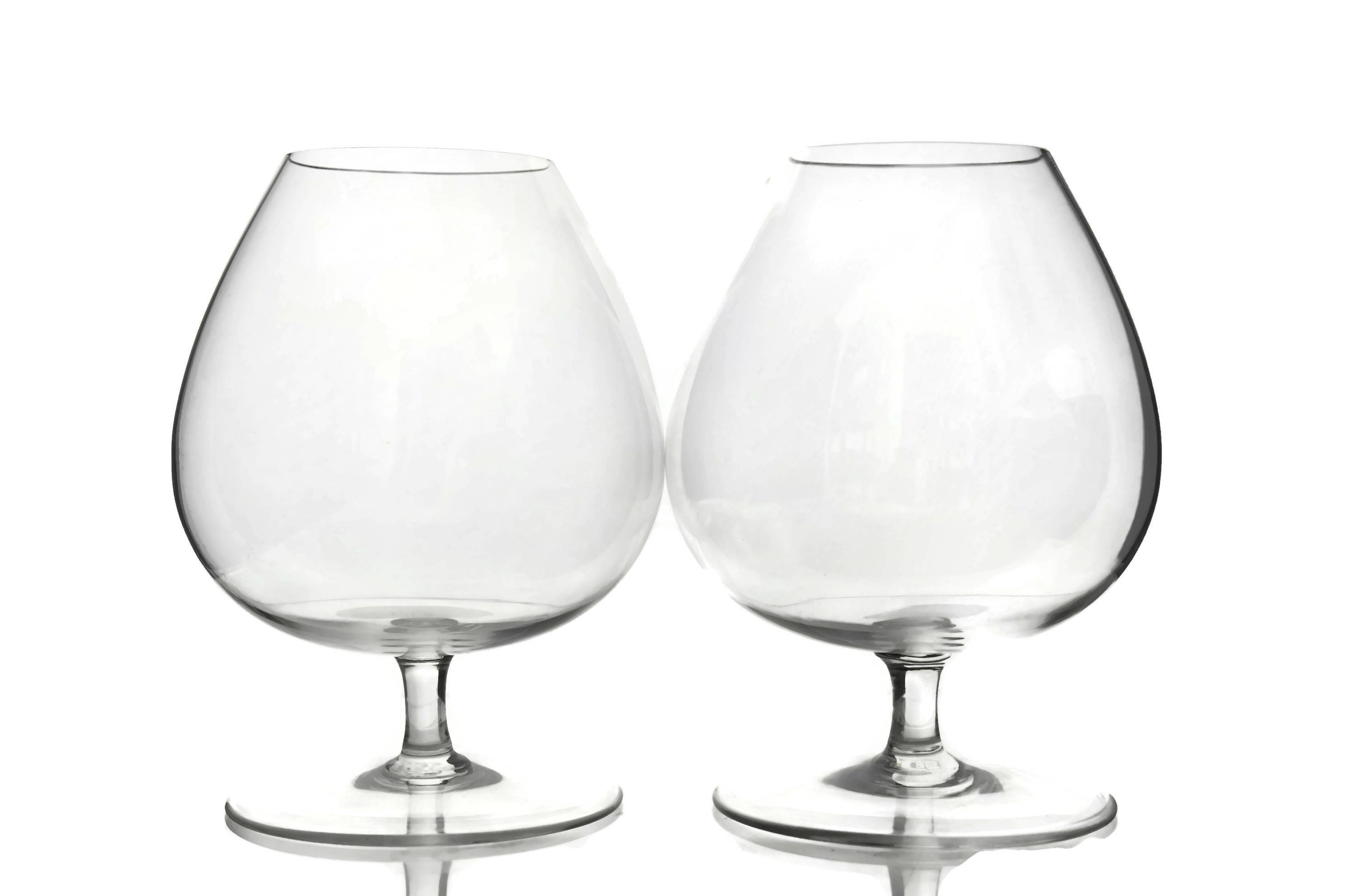 Pair of Baccarat Crystal Perfection Cognac Glasses.