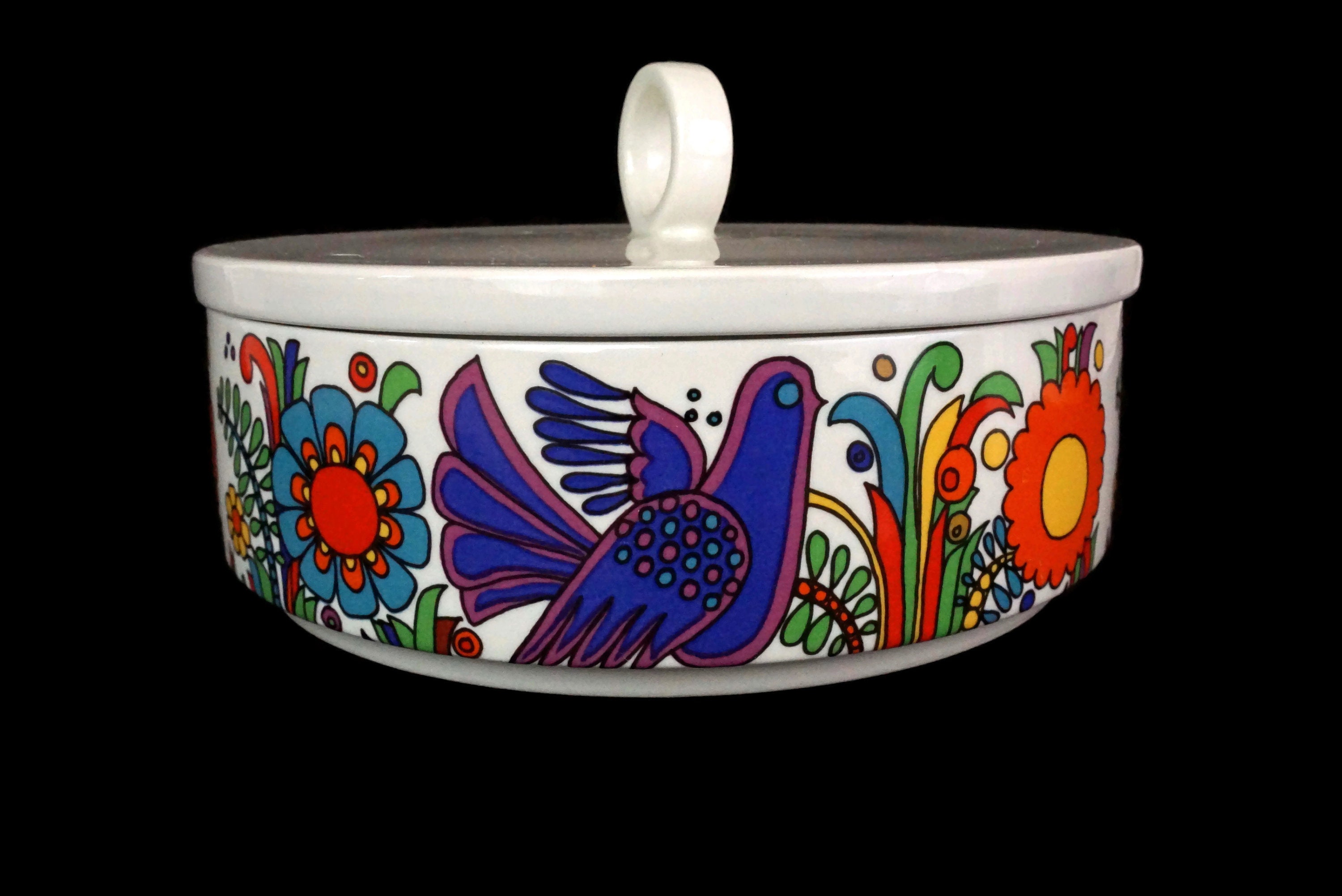 Villeroy & Boch Acapulco Serving Bowl, Vintage Porcelain Casserole Dish