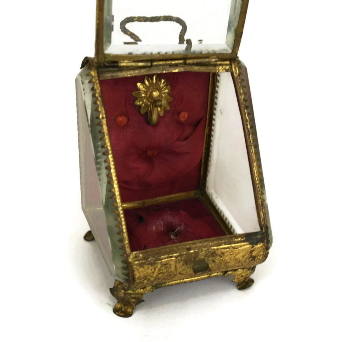 Antique Pocket Watch Display Case. French Jewelry Casket. Etsy