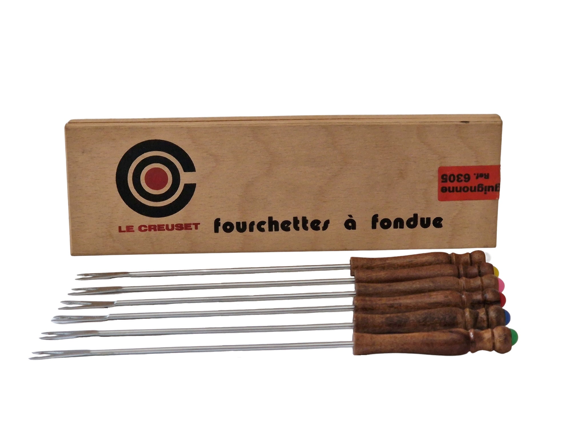 1970s Le Creuset Fondue Forks, Set of 6