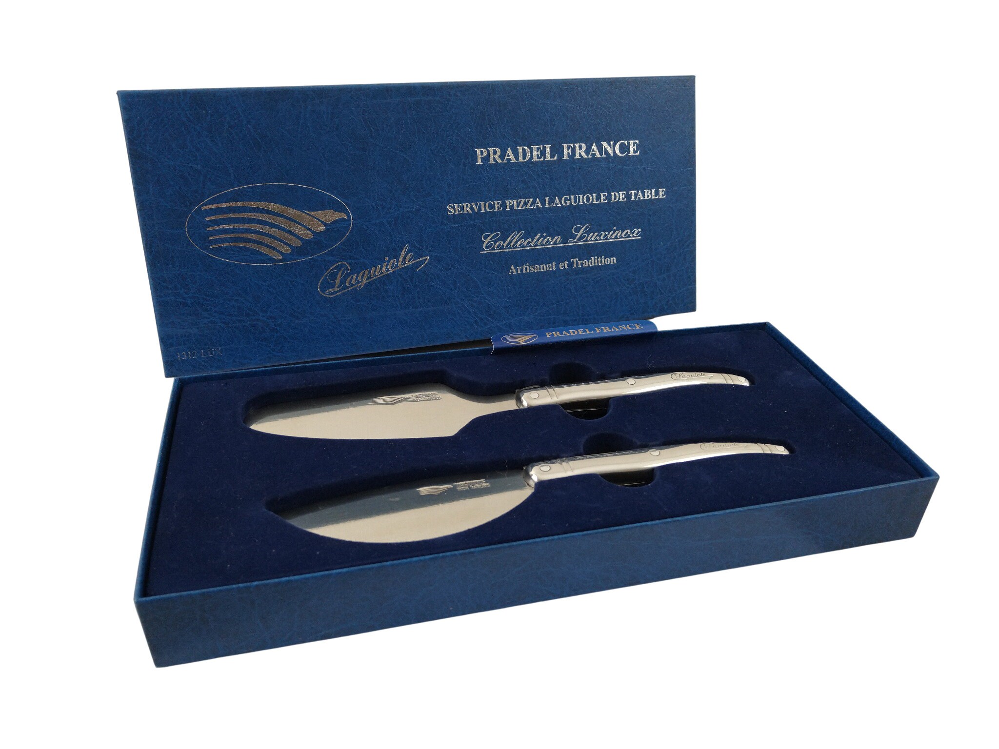 Laguiole Pizza Cutter Knife and Lifter, Vintage French Serving Ware and