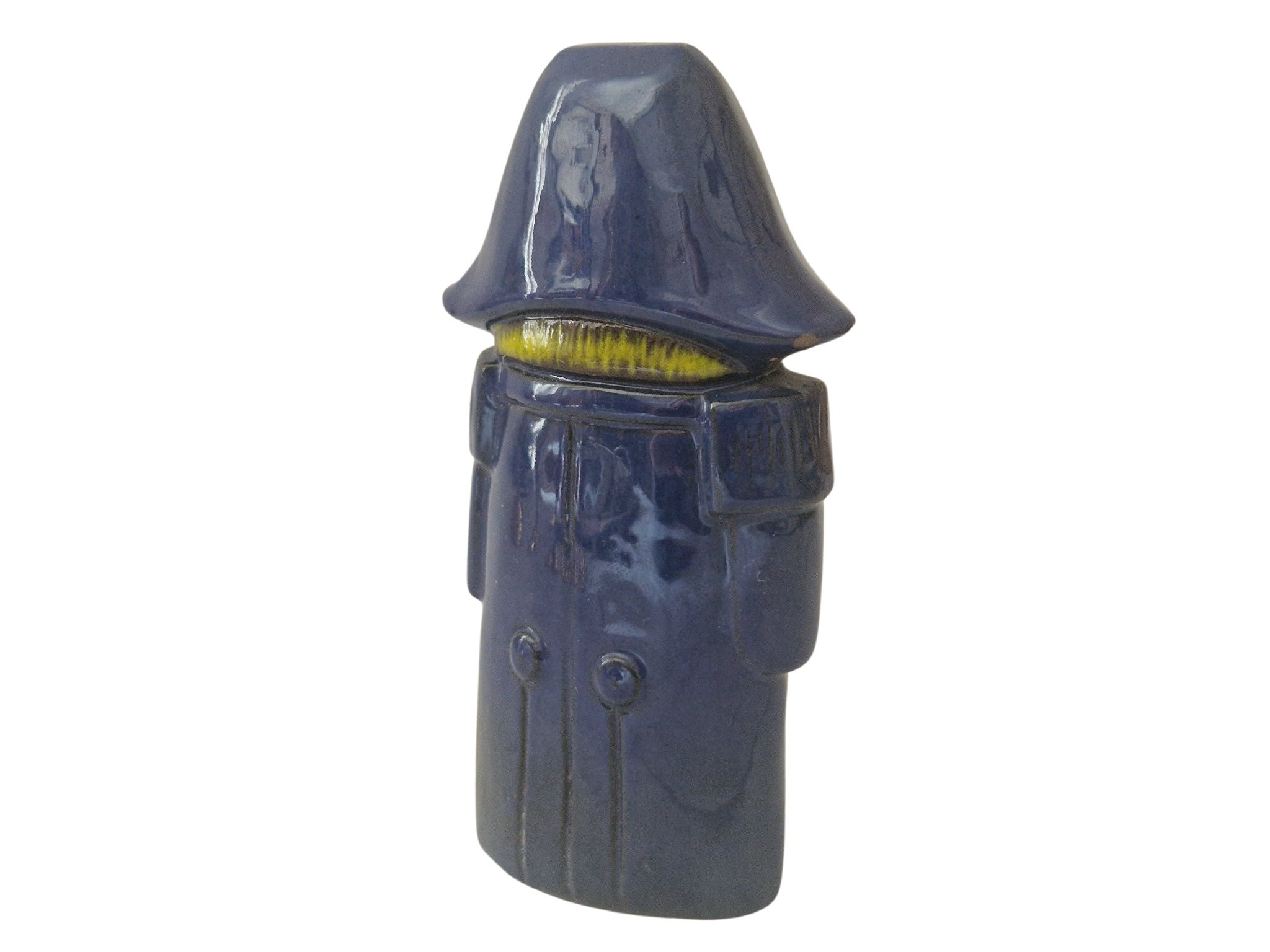 Napoleon Bonaparte Pottery Figurine, Vintage Naïve Caricature Statuette