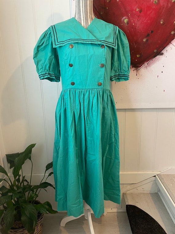 Vintage Laura Ashley Sailor Dress Etsy