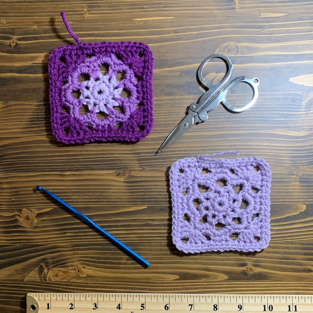 Flower Granny Square Pattern Etsy