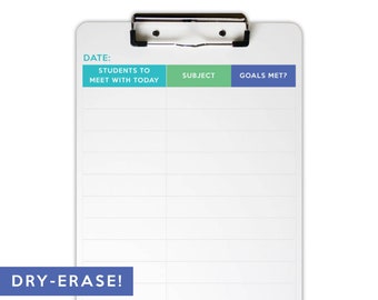 Student Dry Erase Clipboard