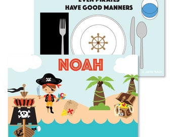 Pirate Manners Mat (Boy)