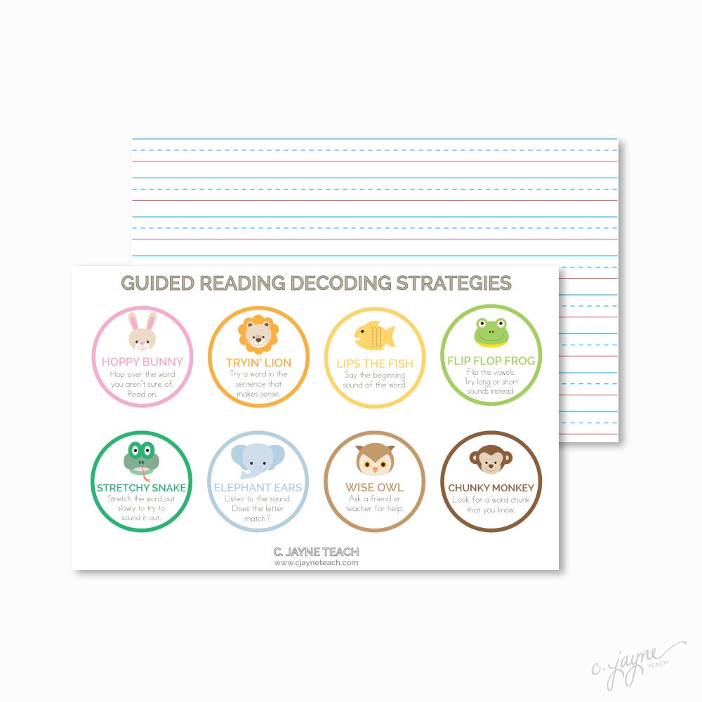 Guided Reading Wipe Off Placemat Etsy