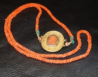 Coral Necklace, Handmade, Chinese Antique