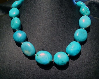 Huge Turquoise Necklace, Sleeping Beauty, 241.8 Grams