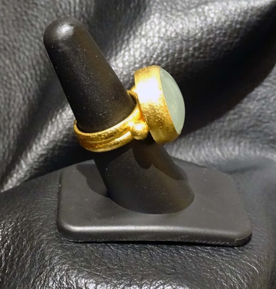 24K Gurhan Aquamarine Ring, 17 Grams - image 10