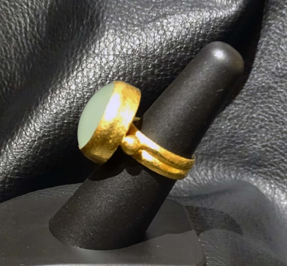24K Gurhan Aquamarine Ring, 17 Grams - image 9